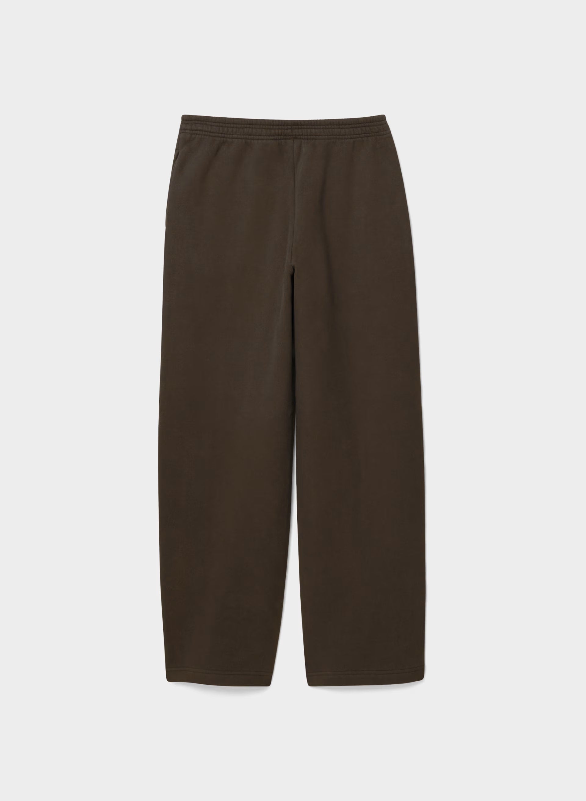 Cozy Sweatfleece Boyfriend Barrel Sweatpant - CACAO NIB BROWN
