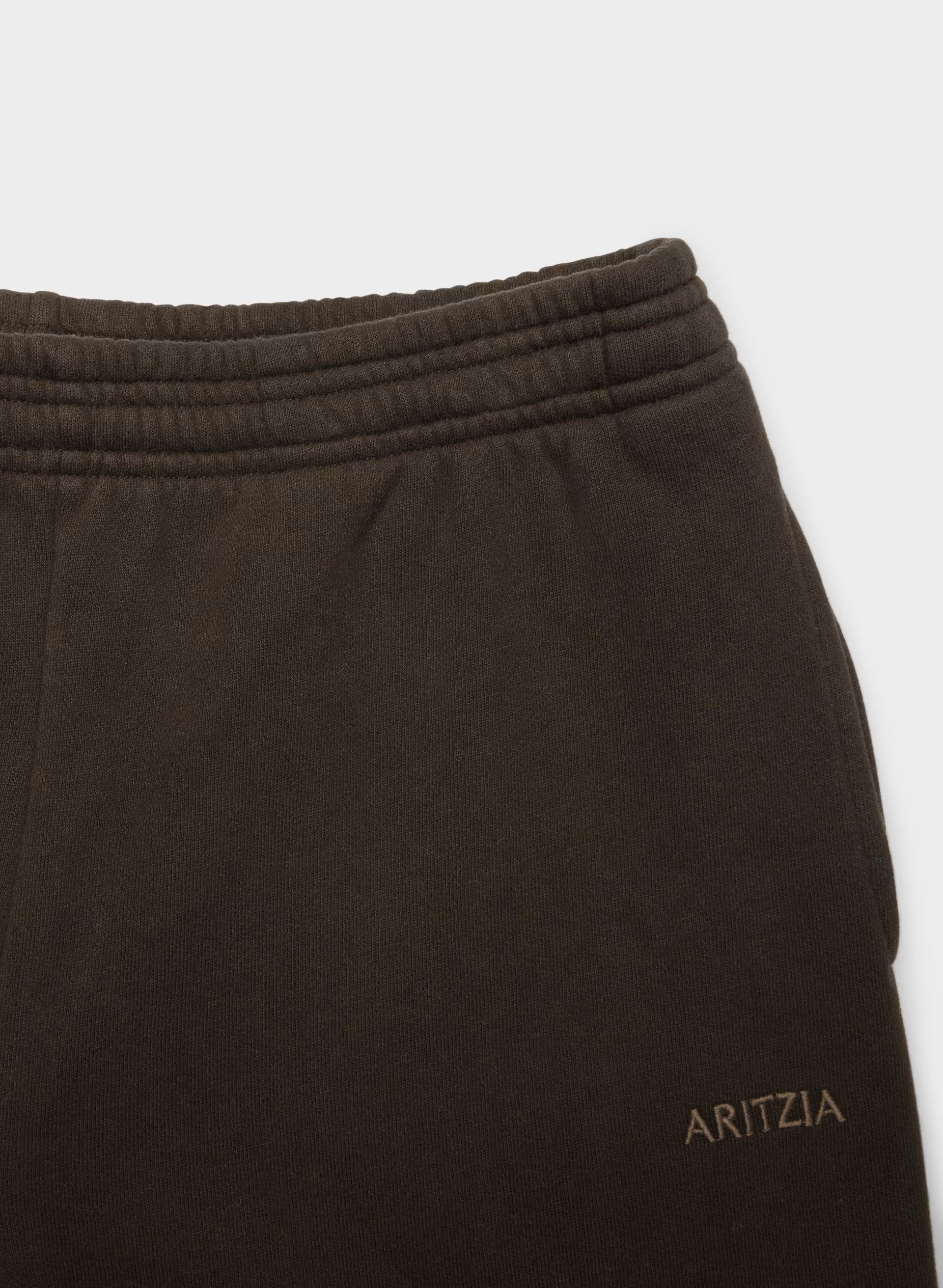 Cozy Sweatfleece Boyfriend Barrel Sweatpant - CACAO NIB BROWN