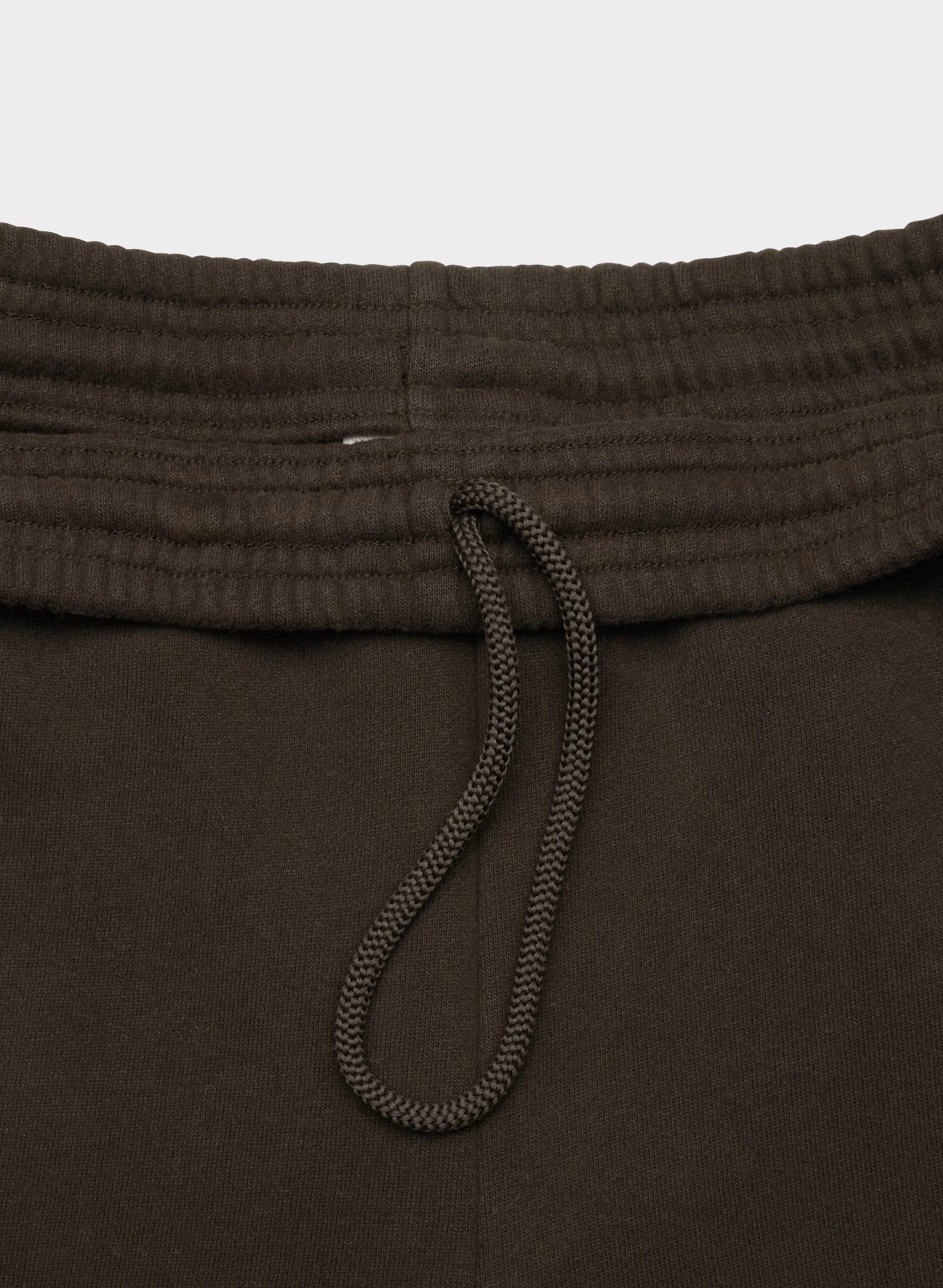 Cozy Sweatfleece Boyfriend Barrel Sweatpant - CACAO NIB BROWN