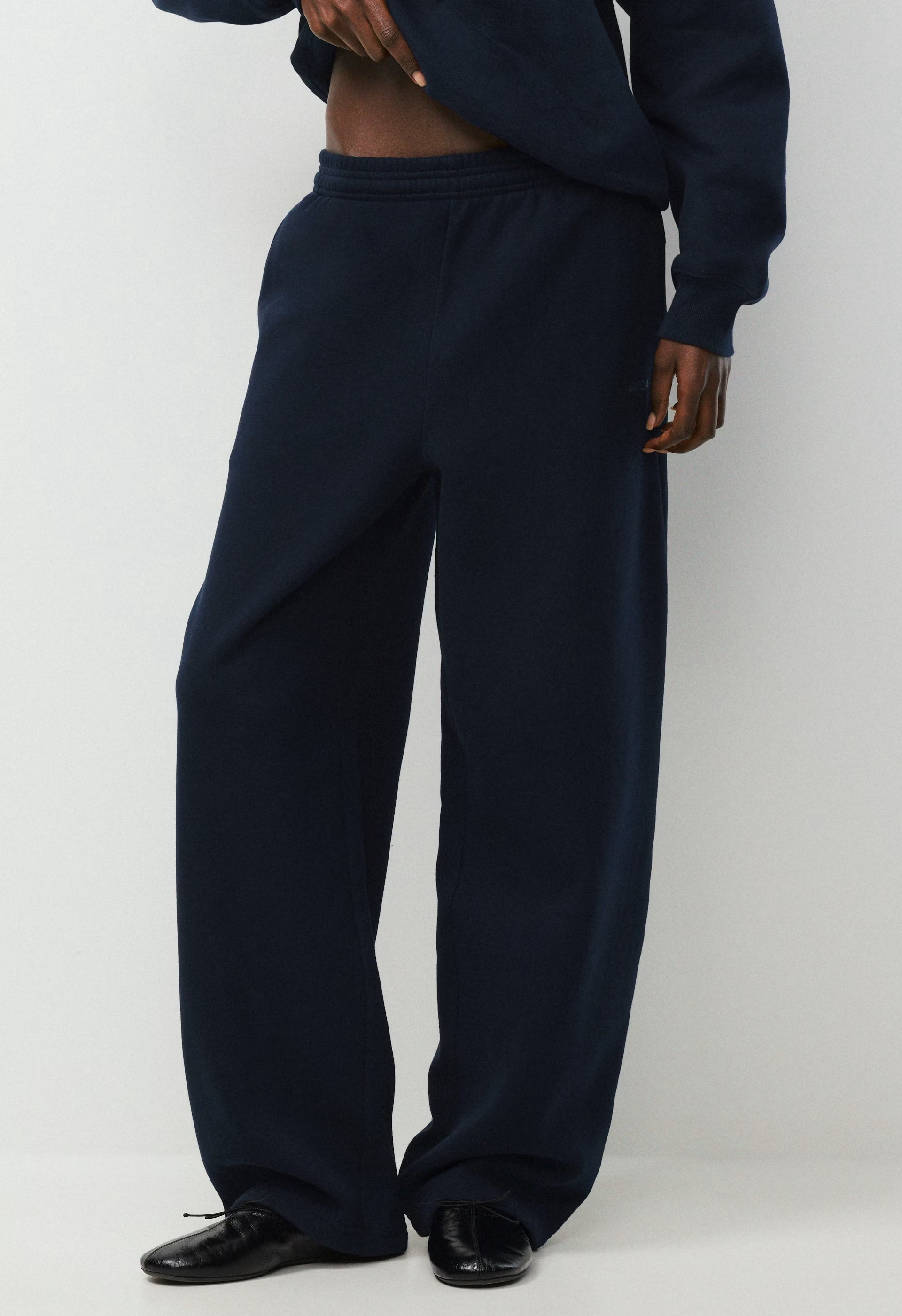 Cozy Sweatfleece Boyfriend Barrel Sweatpant - ADMIRAL NAVY