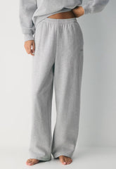 Cozy Sweatfleece Boyfriend Barrel Sweatpant - HEATHER CHROME