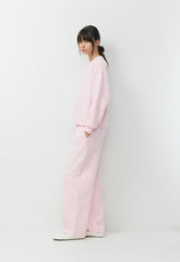 Cozy Sweatfleece Boyfriend Barrel Sweatpant - MAGNOLIA