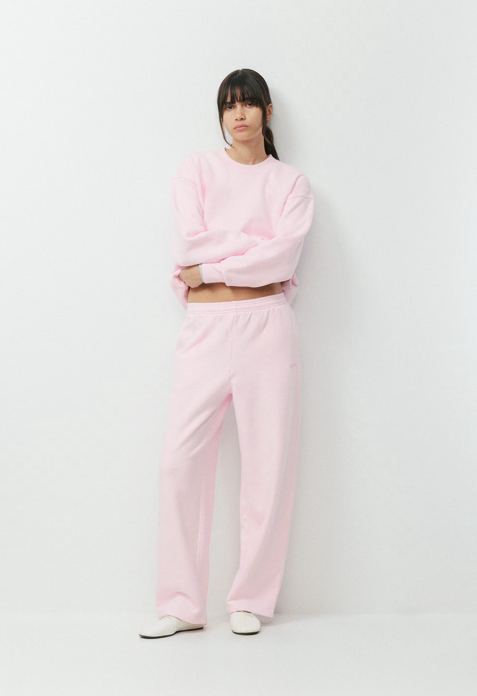 Cozy Sweatfleece Boyfriend Barrel Sweatpant - MAGNOLIA