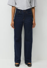 Denim Forum Remy Hi-Rise Wide Jean - NO-STRESS DARK BLUE