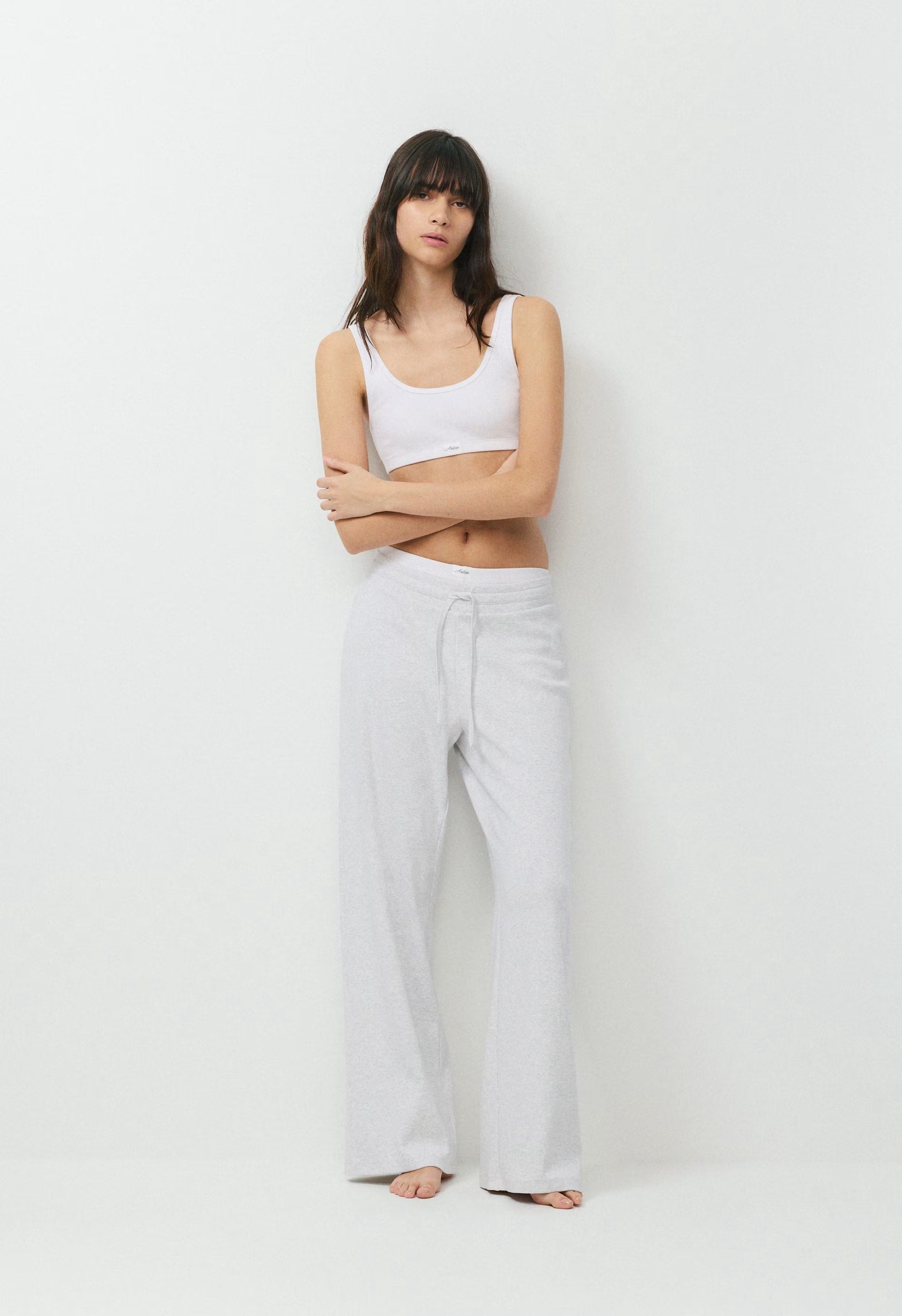 HomeStretch™ Rib Kickback Pant - BLACK