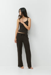 HomeStretch™ Rib Kickback Pant - CACAO NIB BROWN