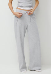HomeStretch™ Rib Kickback Pant - HEATHER CHROME