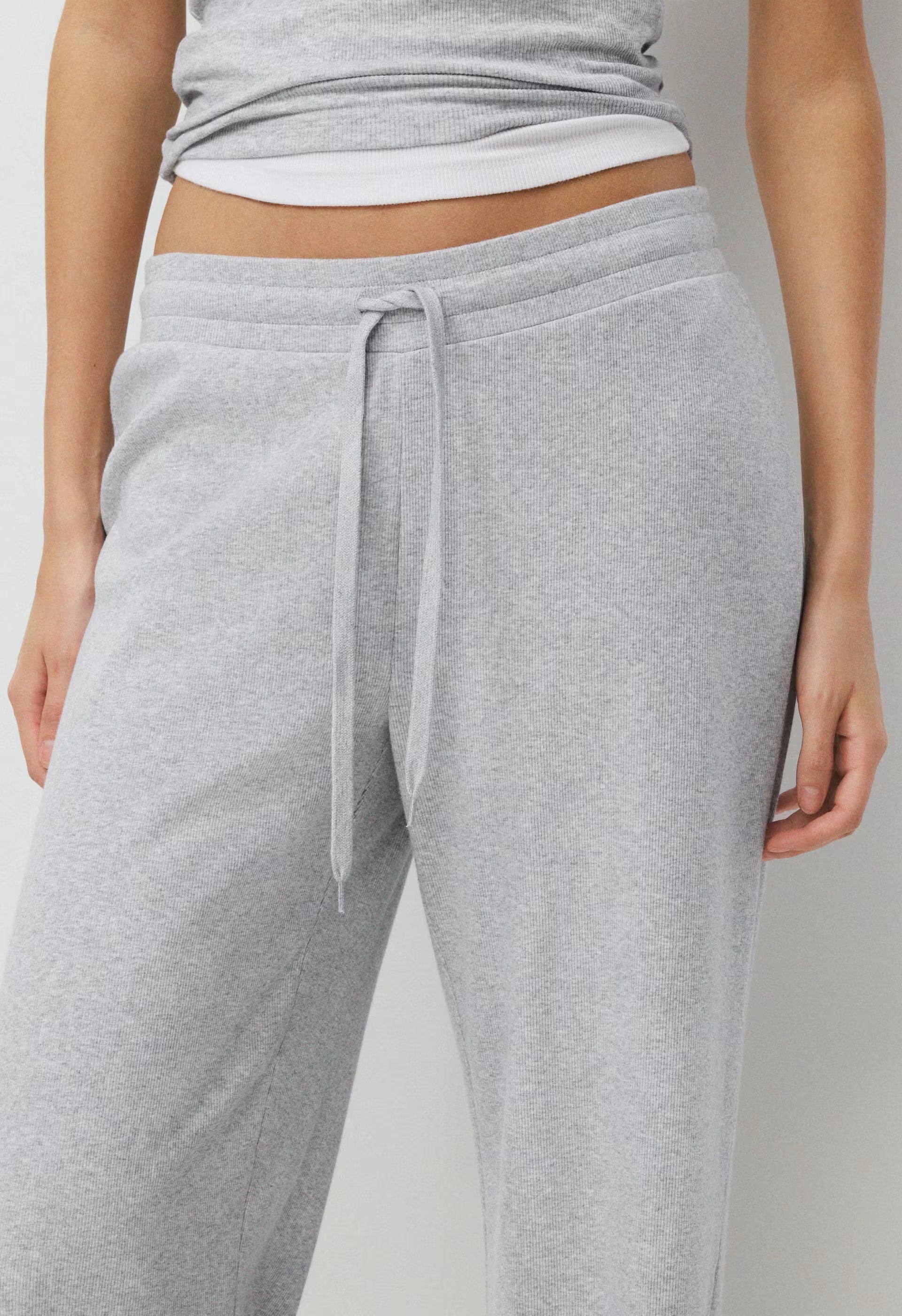 HomeStretch™ Rib Kickback Pant - HEATHER CHROME