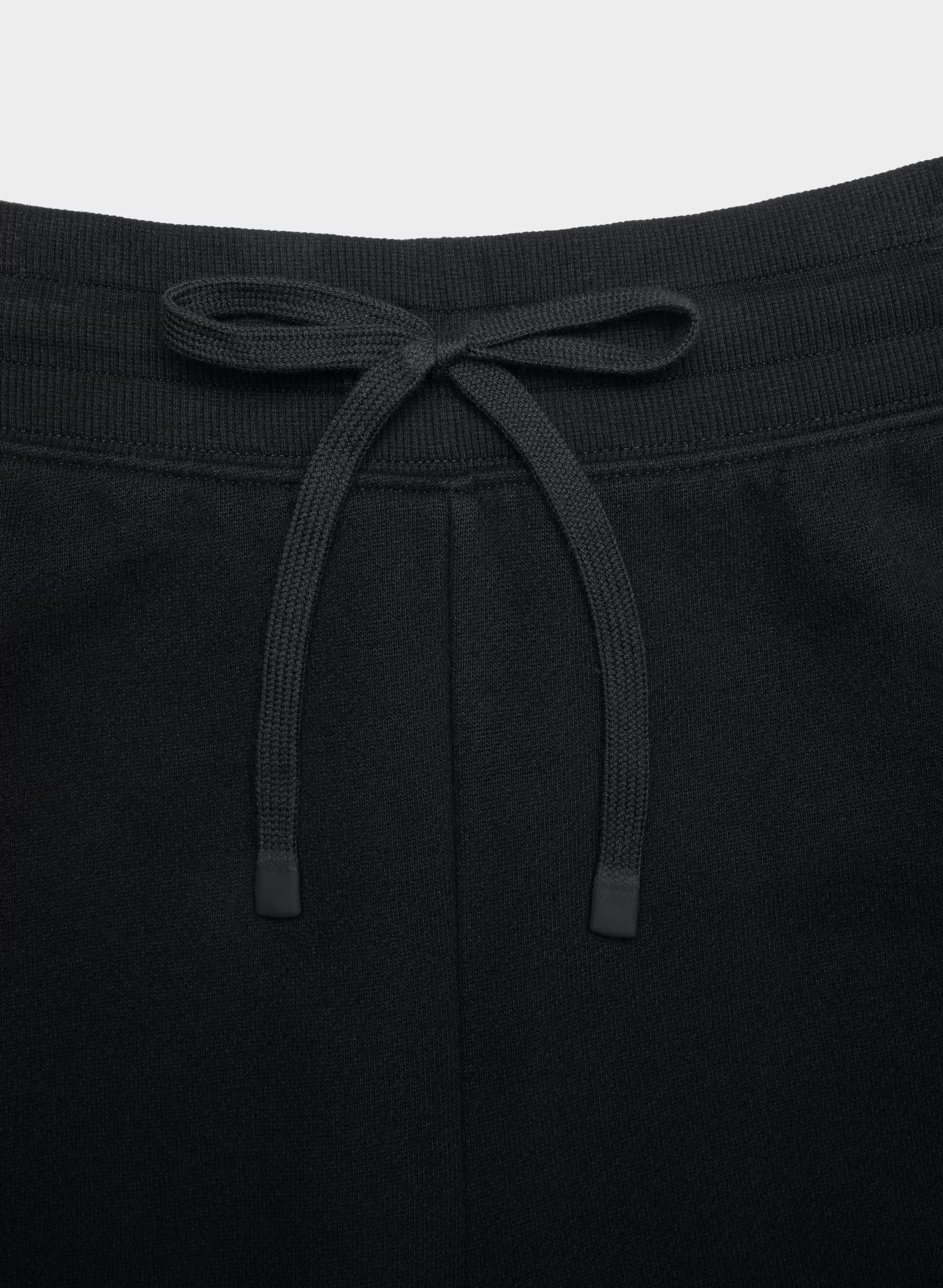 Cozy Sweatfleece Perfect Banded Sweatpant - BLACK