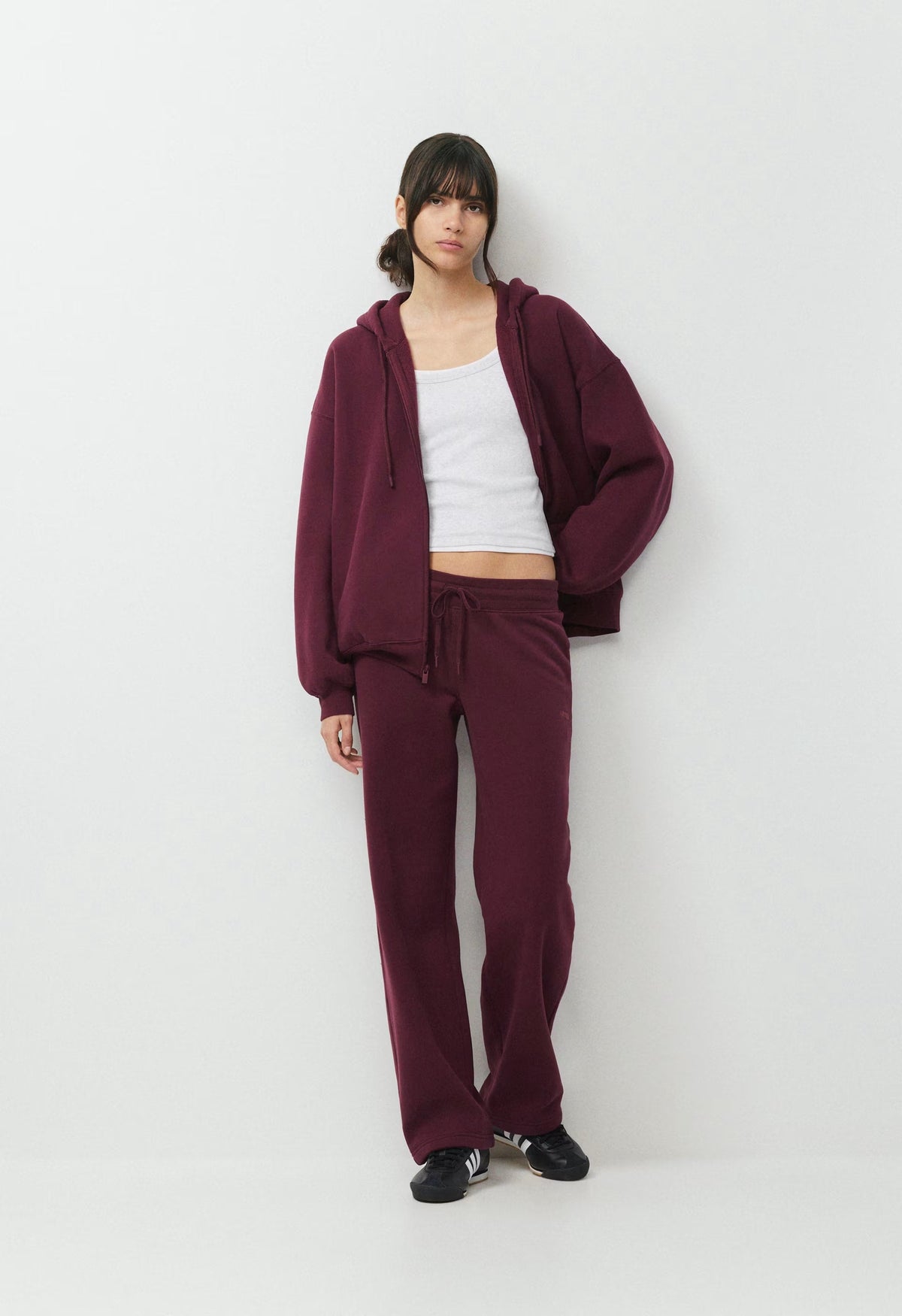 Cozy Sweatfleece Perfect Banded Sweatpant - GALA PLUM