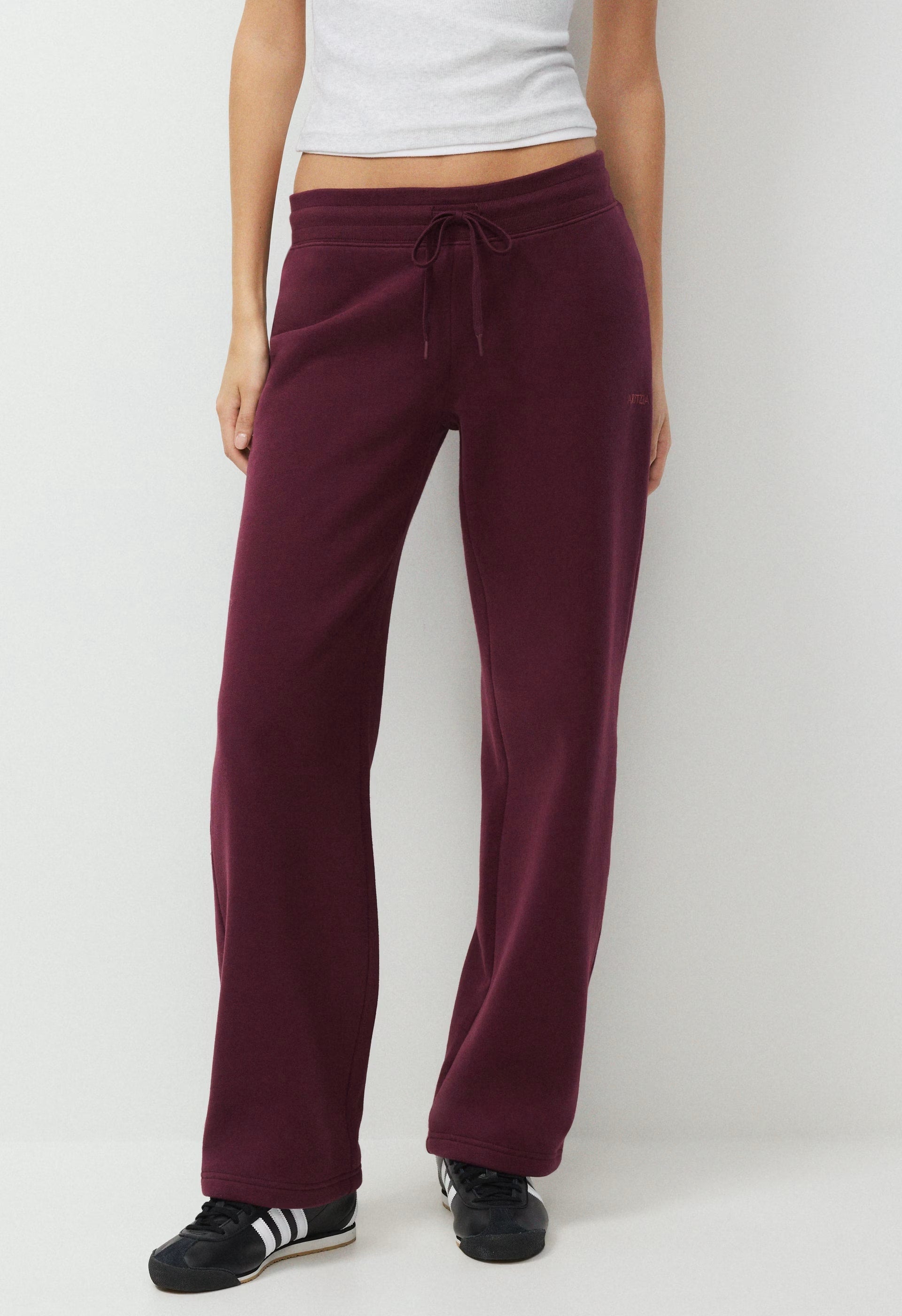 Cozy Sweatfleece Perfect Banded Sweatpant - GALA PLUM