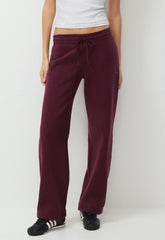 Cozy Sweatfleece Perfect Banded Sweatpant - GALA PLUM