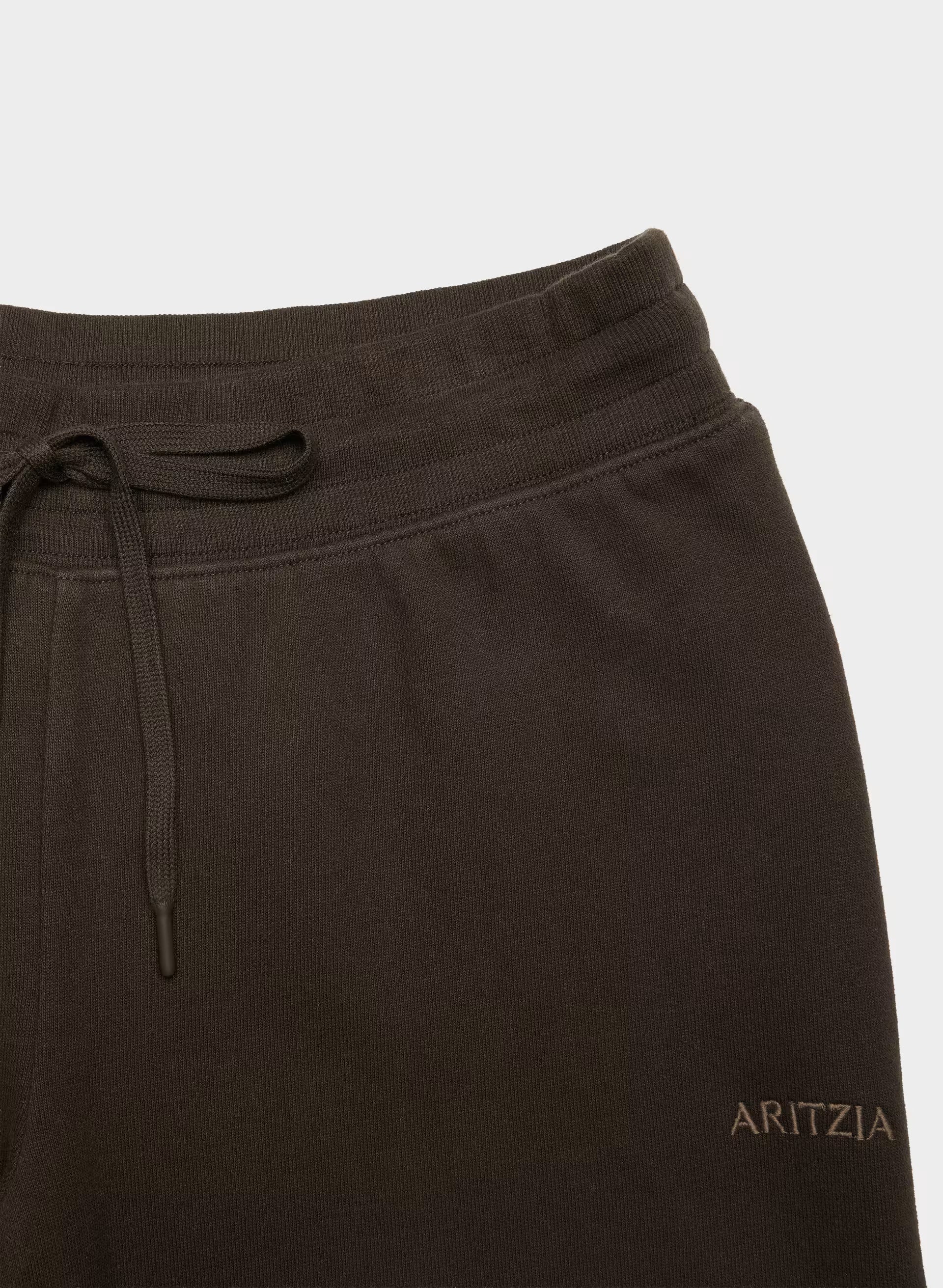 Cozy Sweatfleece Perfect Banded Sweatpant - CACAO NIB BROWN