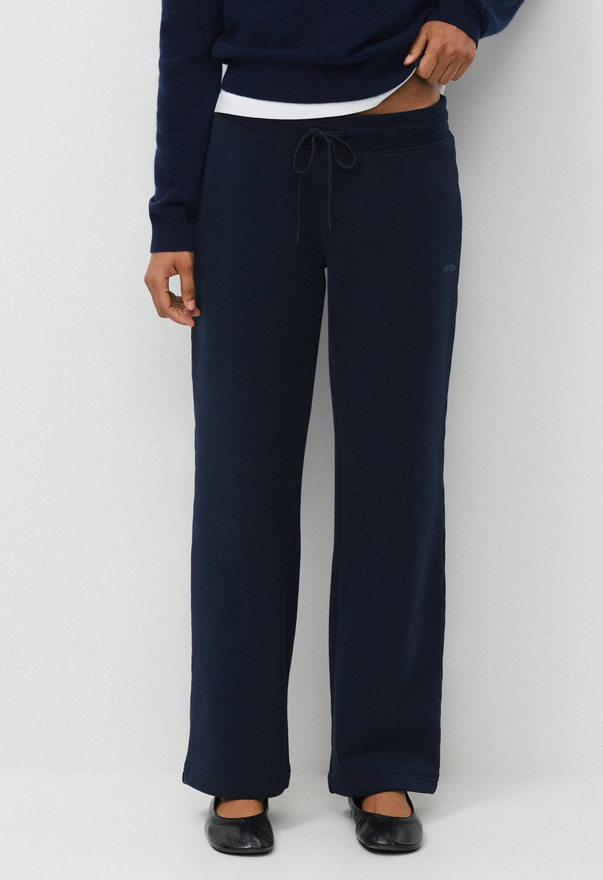 Cozy Sweatfleece Perfect Banded Sweatpant - ADMIRAL NAVY