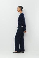 Cozy Sweatfleece Perfect Banded Sweatpant - ADMIRAL NAVY