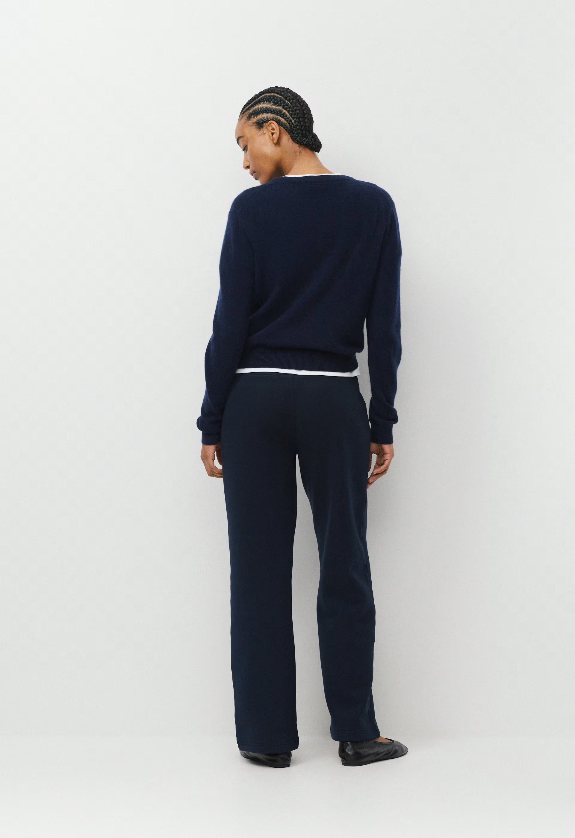 Cozy Sweatfleece Perfect Banded Sweatpant - ADMIRAL NAVY
