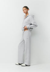 Cozy Sweatfleece Perfect Banded Sweatpant - HEATHER CHROME