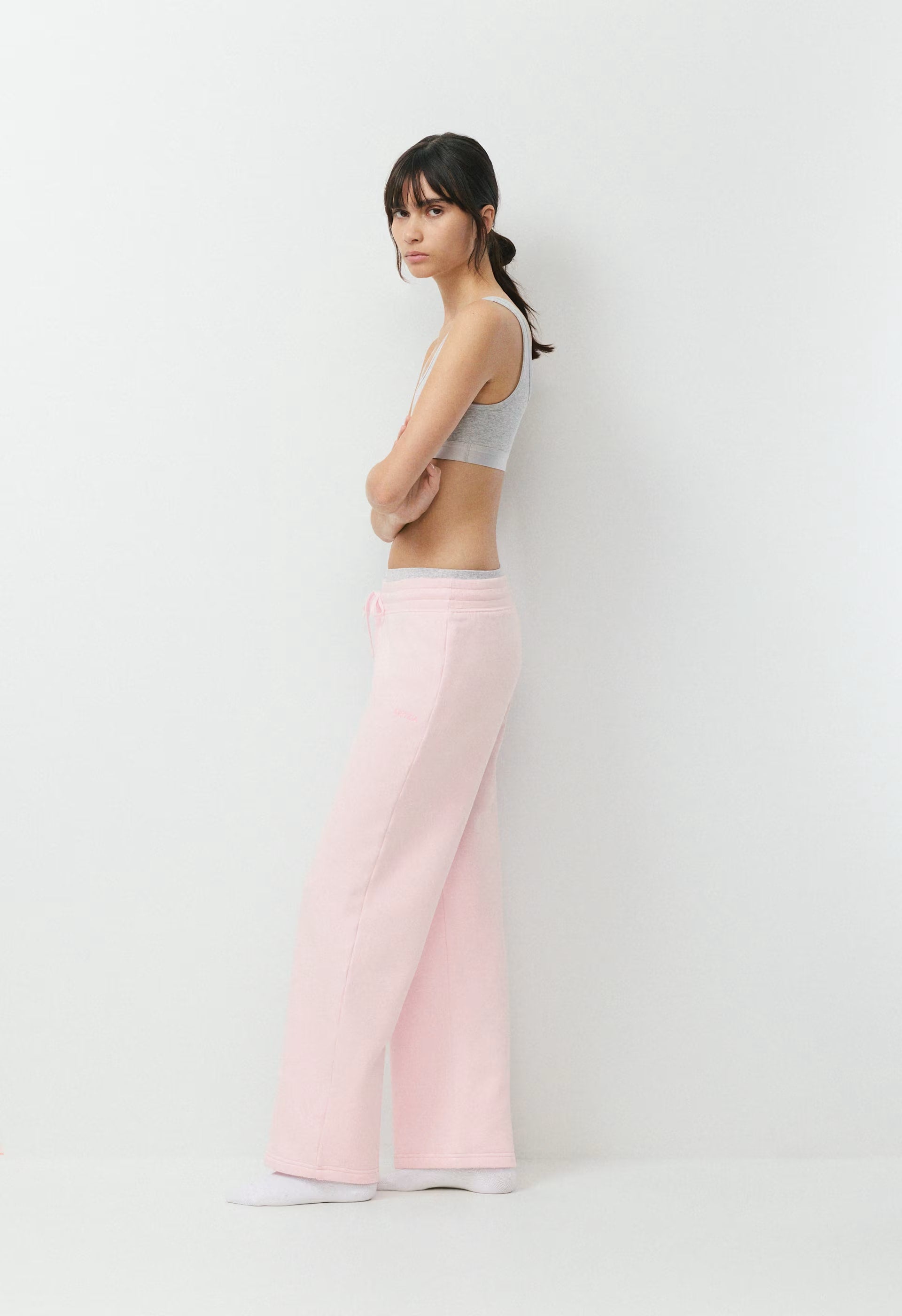 Cozy Sweatfleece Perfect Banded Sweatpant - MAGNOLIA