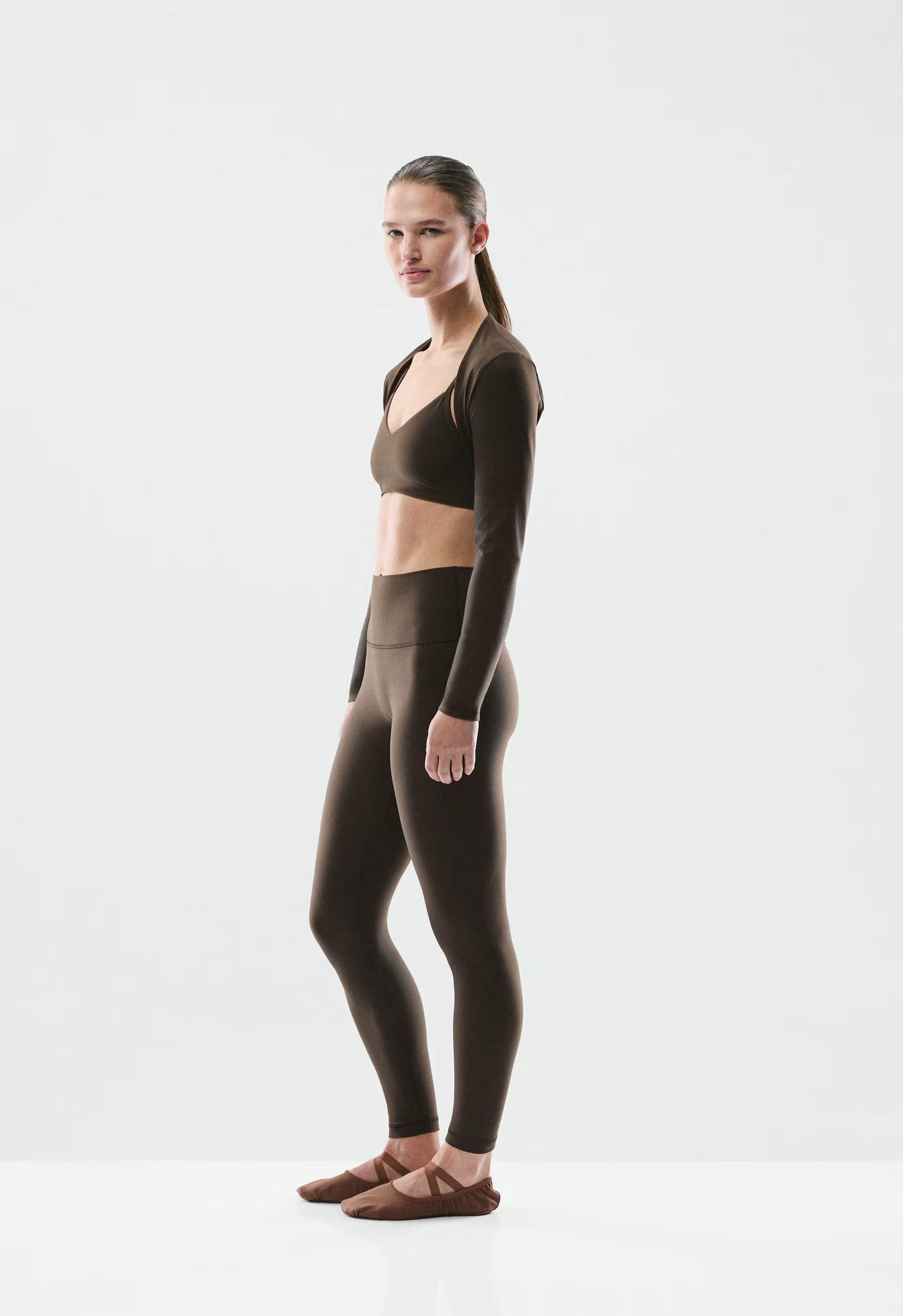BUTTER Cheeky Infinite Hi-Rise 24 Legging - CACAO NIB BROWN