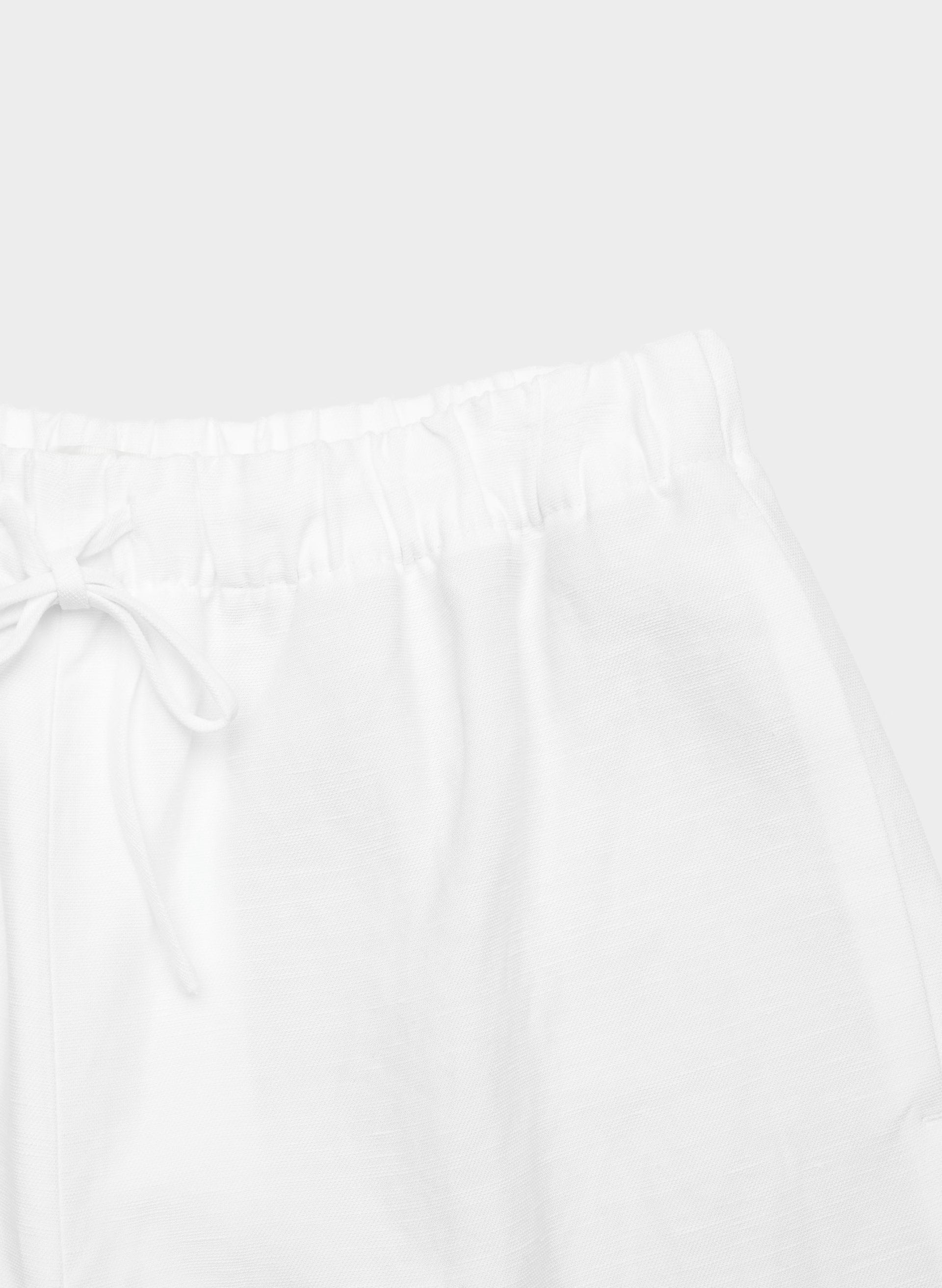 The Lodge Pant™ Cropped - CruiseLinen™ - WHITE
