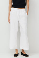 The Lodge Pant™ Cropped - CruiseLinen™ - WHITE
