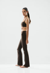 BUTTER Cheeky Infinite Hi Flare 32 Legging - CACAO NIB BROWN