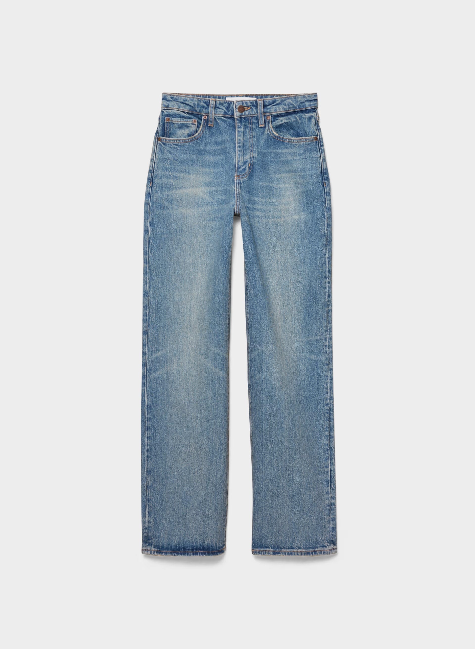 Denim Forum Remy Hi-Rise Wide Jean - VINTAGE MEDIUM BLUE