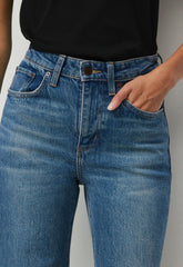 Denim Forum Remy Hi-Rise Wide Jean - VINTAGE MEDIUM BLUE