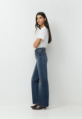 Denim Forum Remy Hi-Rise Wide Jean - VINTAGE DARK BLUE