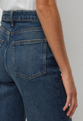 Denim Forum Remy Hi-Rise Wide Jean - VINTAGE DARK BLUE