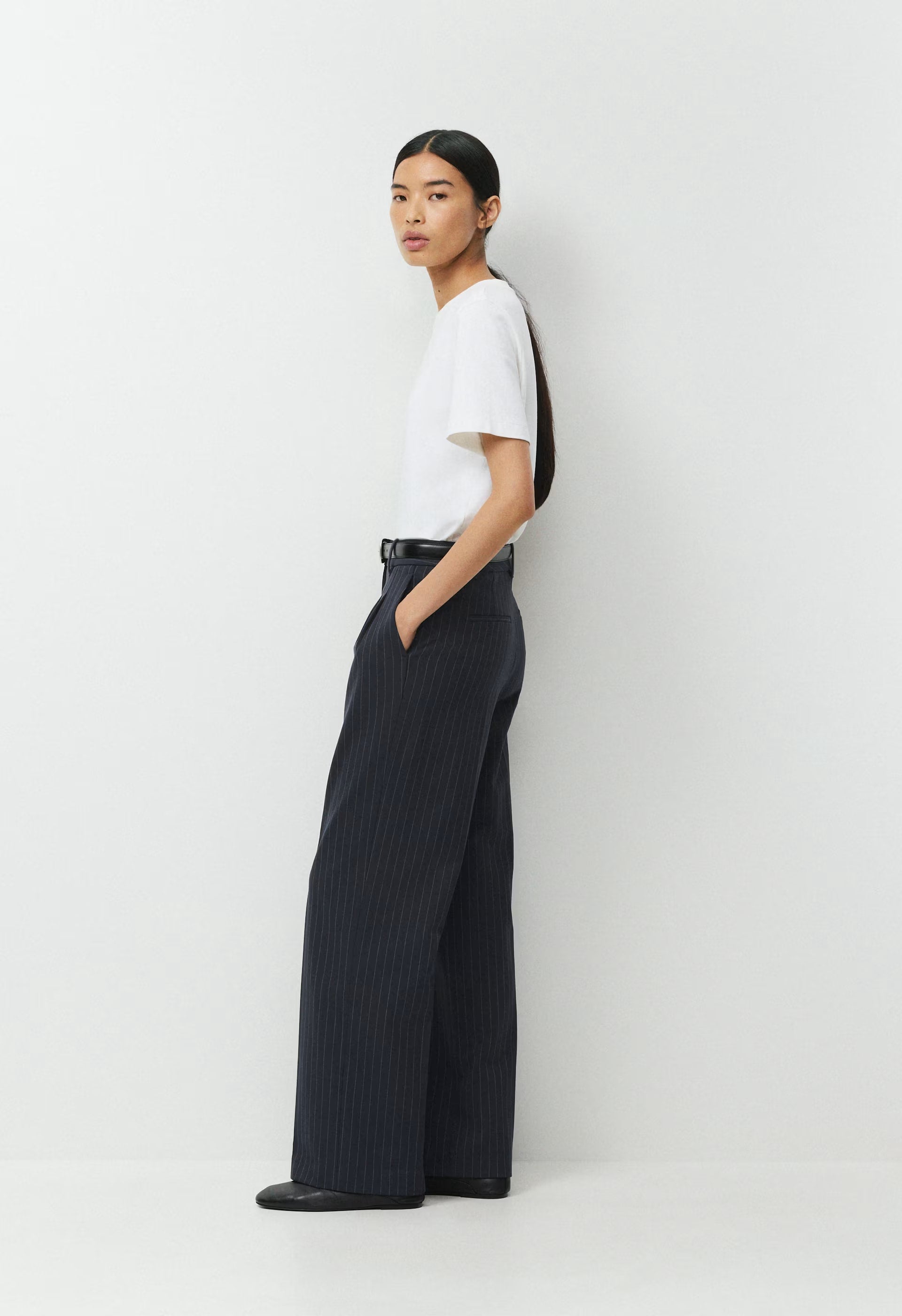 The Effortless Pant™ - BLK STRP DK NT NVY/GRY