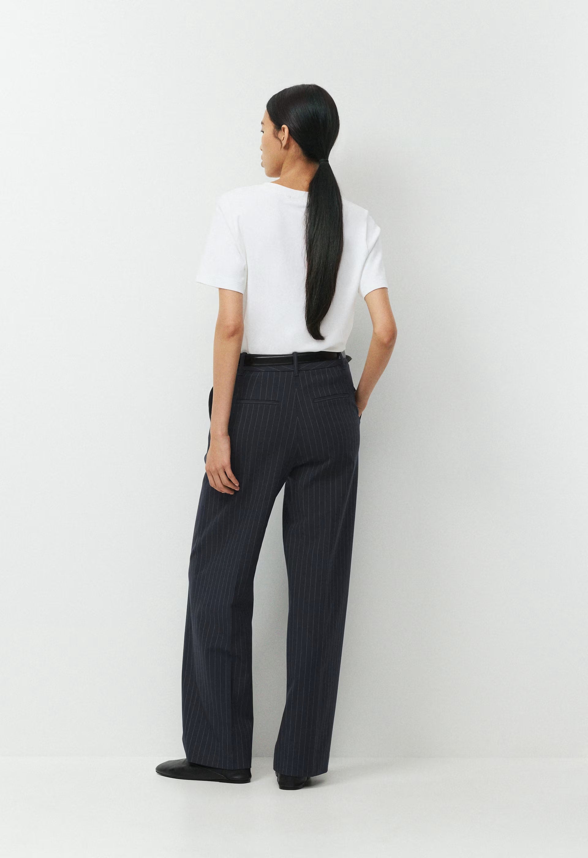 The Effortless Pant™ - BLK STRP DK NT NVY/GRY