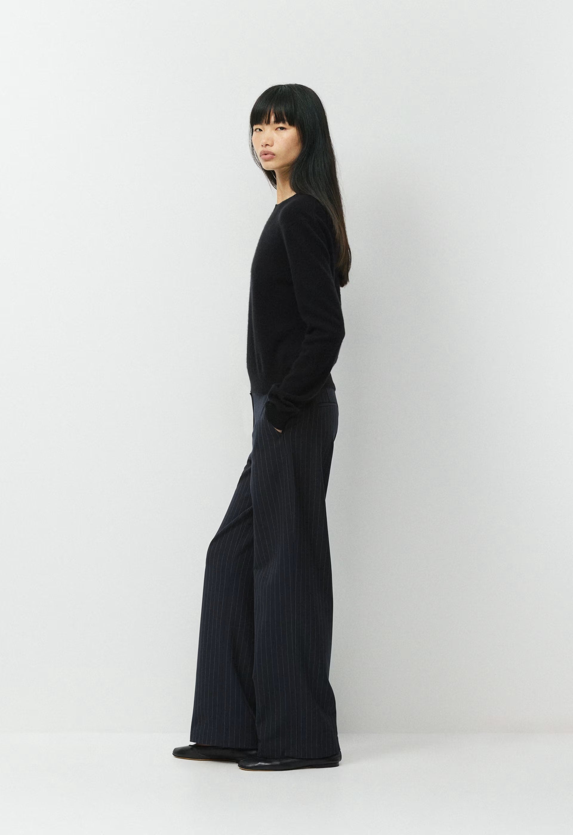 Ensemble Pant - BLK STRP DK NT NVY/GRY