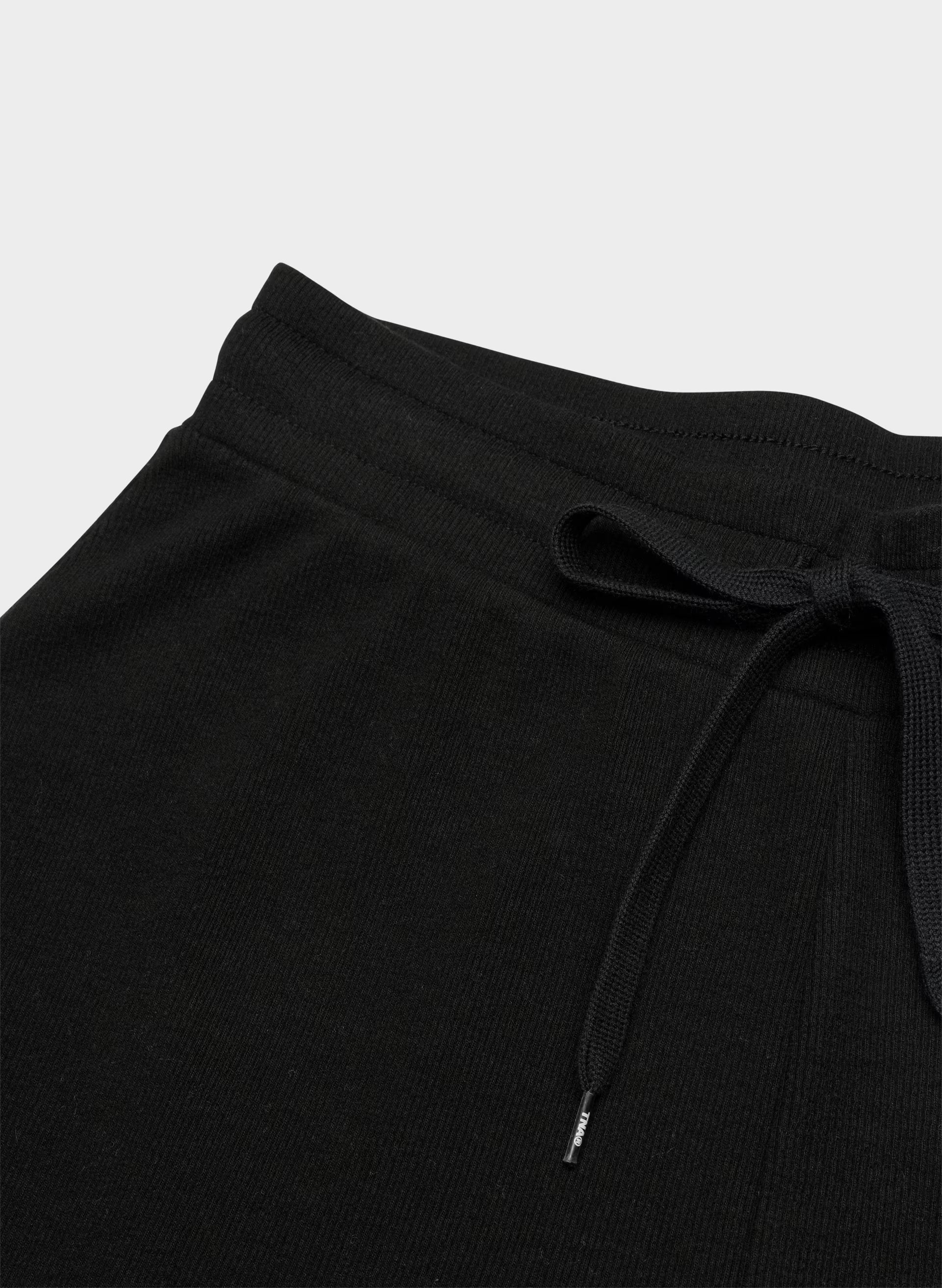 HomeStretch™ Rib Kickback Pant - BLACK