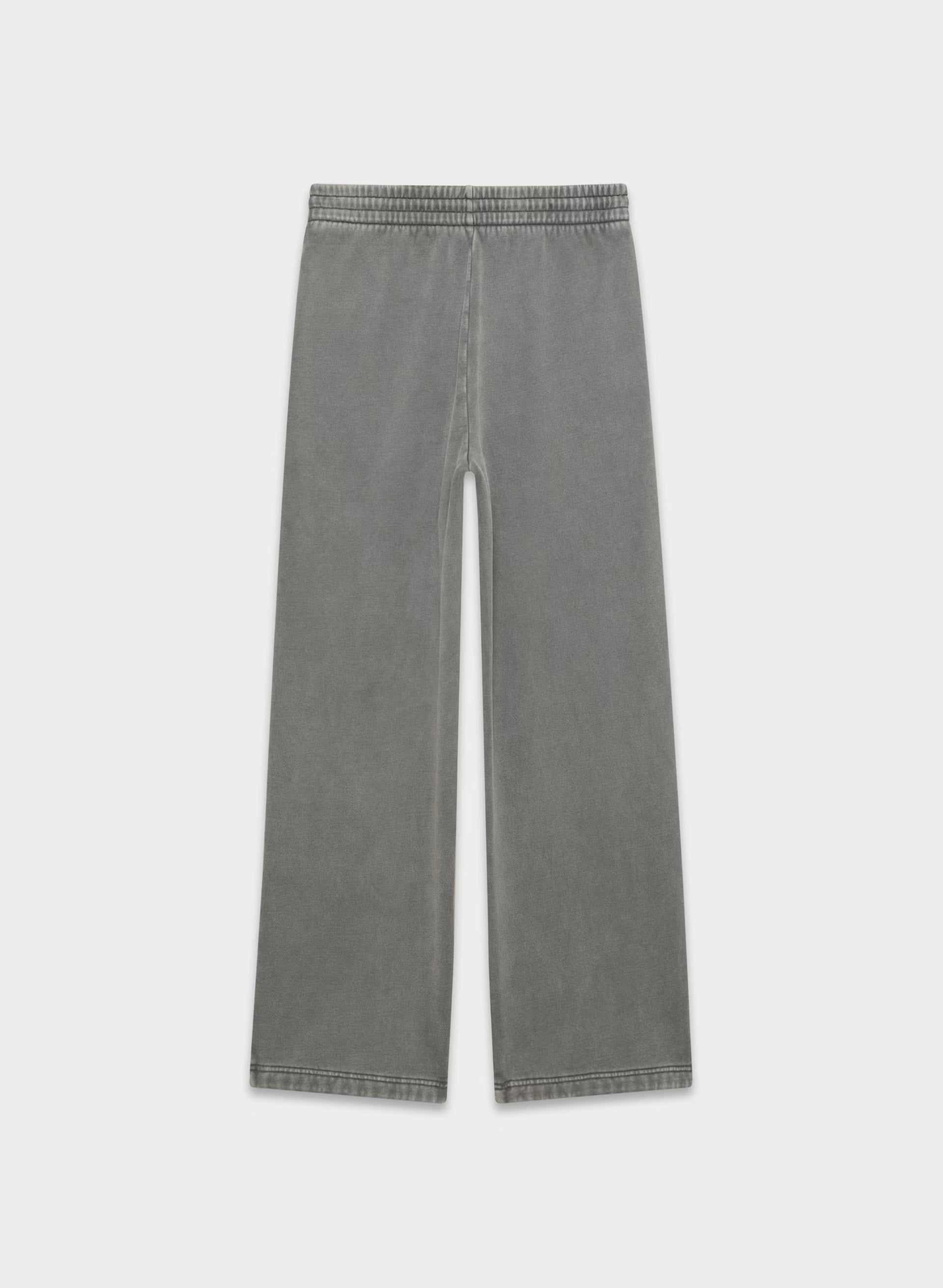 Cozy Sweatfleece Boyfriend Wide Sweatpant - LIVED-IN DARK GREY