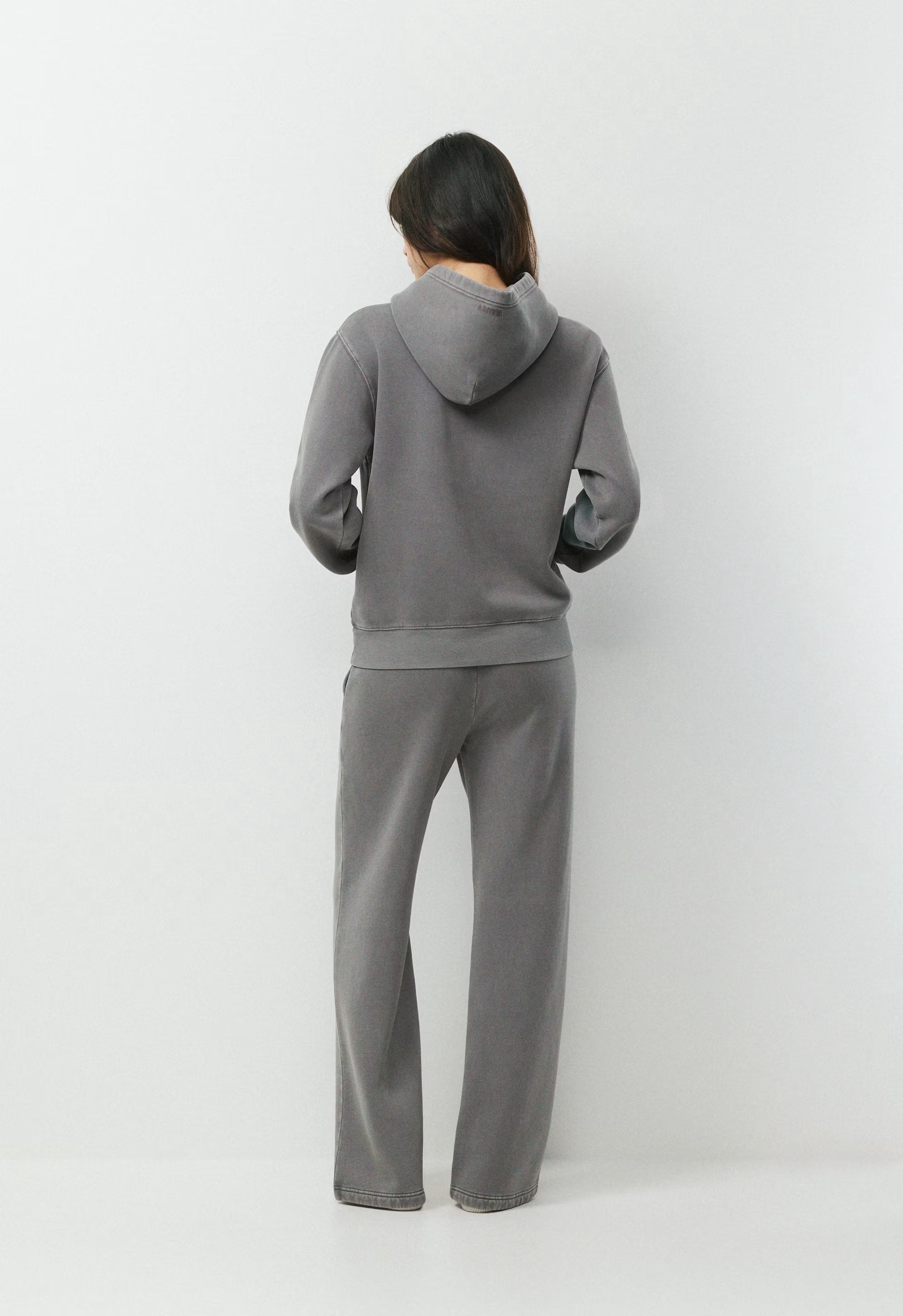 Cozy Sweatfleece Boyfriend Wide Sweatpant - LIVED-IN DARK GREY
