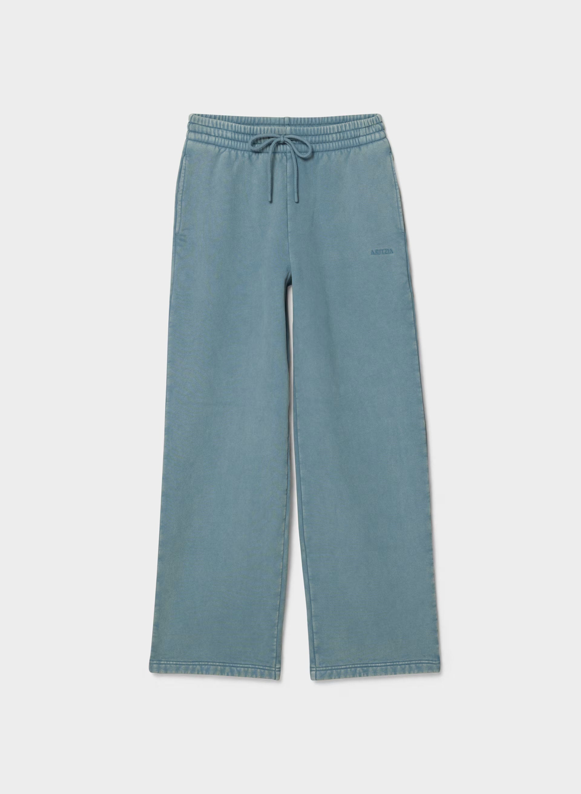 Cozy Sweatfleece Boyfriend Wide Sweatpant - LIVED-IN BLUE MIRAGE
