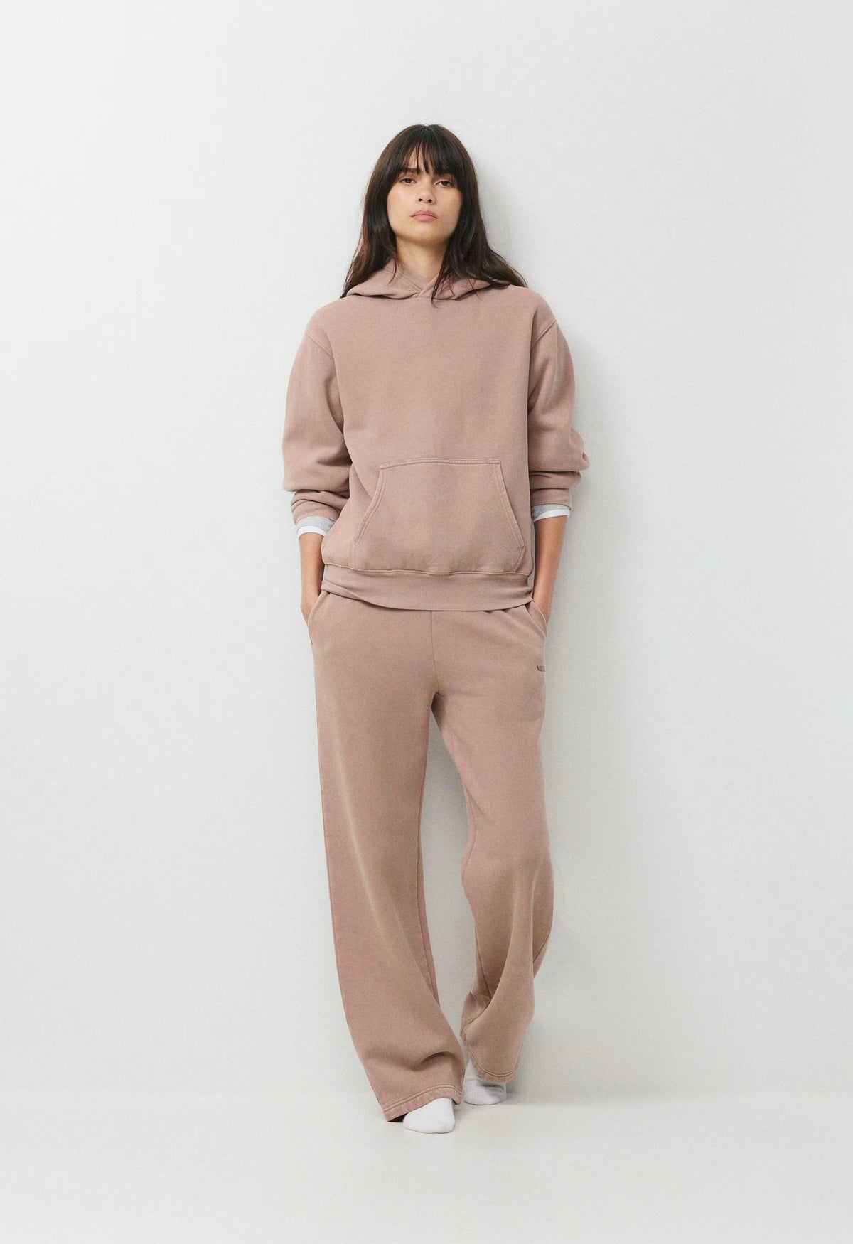 Cozy Sweatfleece Boyfriend Wide Sweatpant - LIVED-IN DUSTY MAUVE