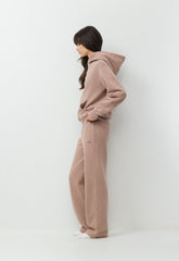 Cozy Sweatfleece Boyfriend Wide Sweatpant - LIVED-IN DUSTY MAUVE