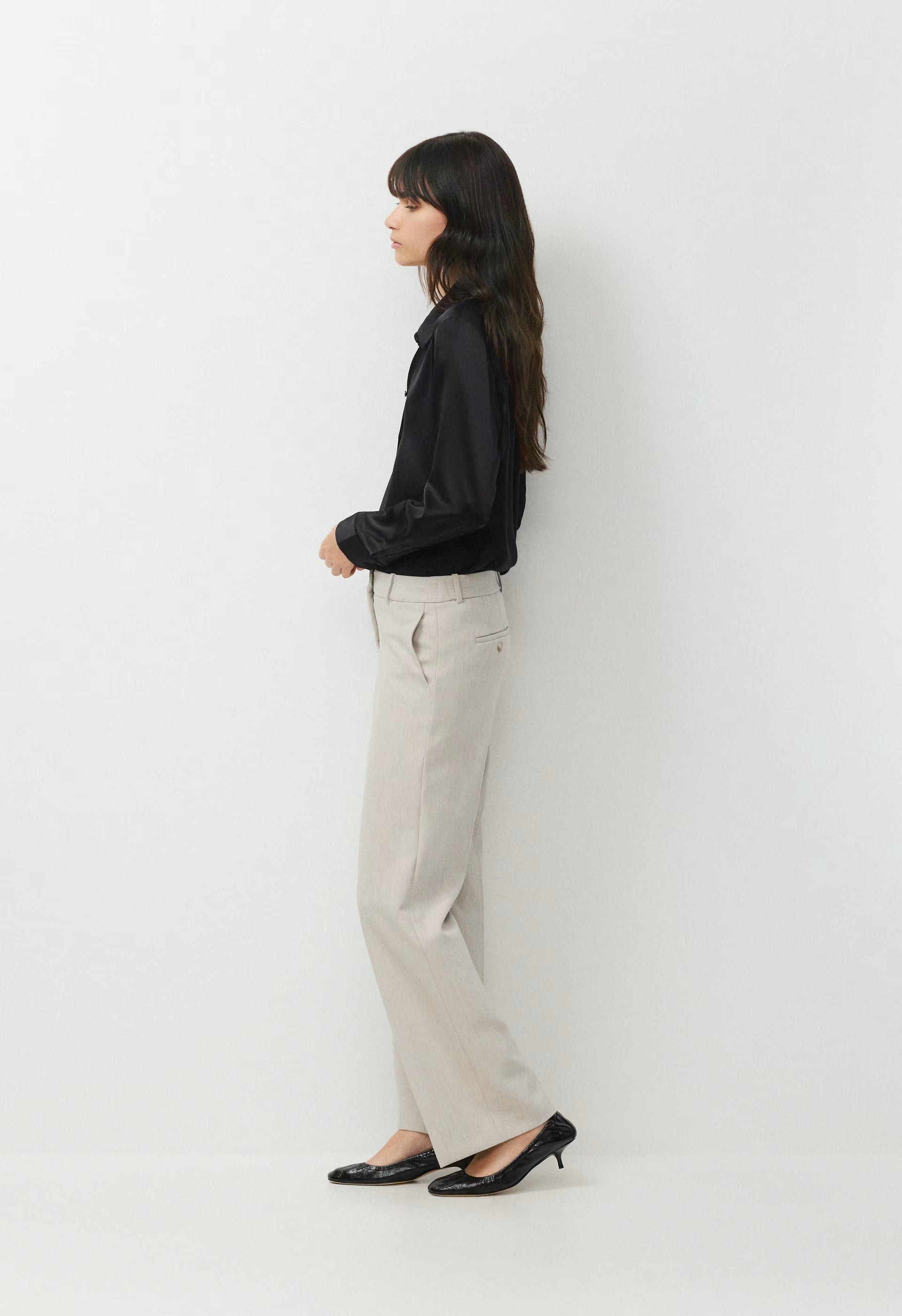 New Agency Lo-Rise Pant - Eversential™ - HEATHER MATTE PEARL