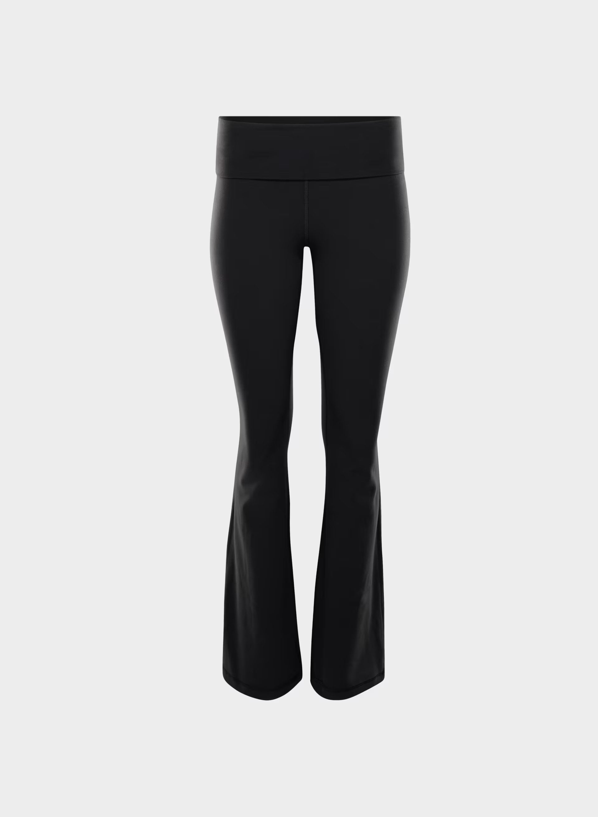 BUTTER Foldover Flare 32 Legging - BLACK