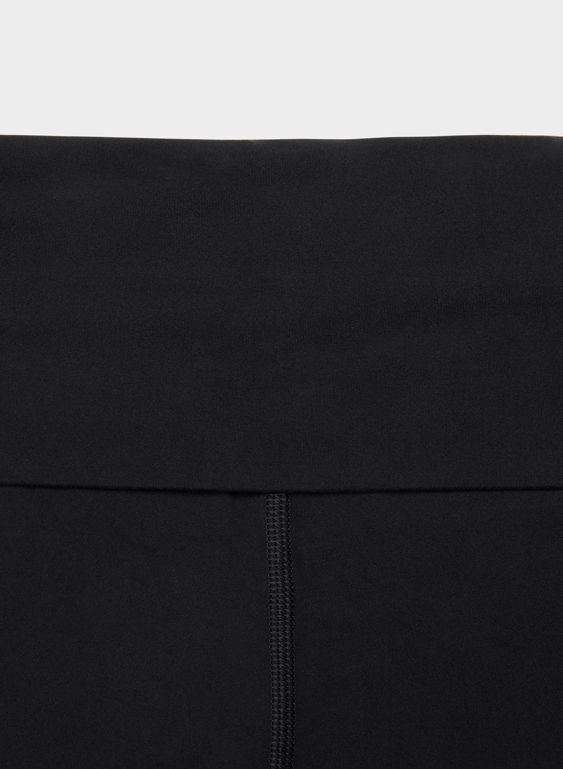 BUTTER Foldover Flare 32 Legging - BLACK