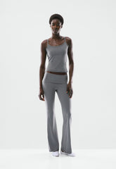 BUTTER Foldover Flare 32 Legging - DARK GREY