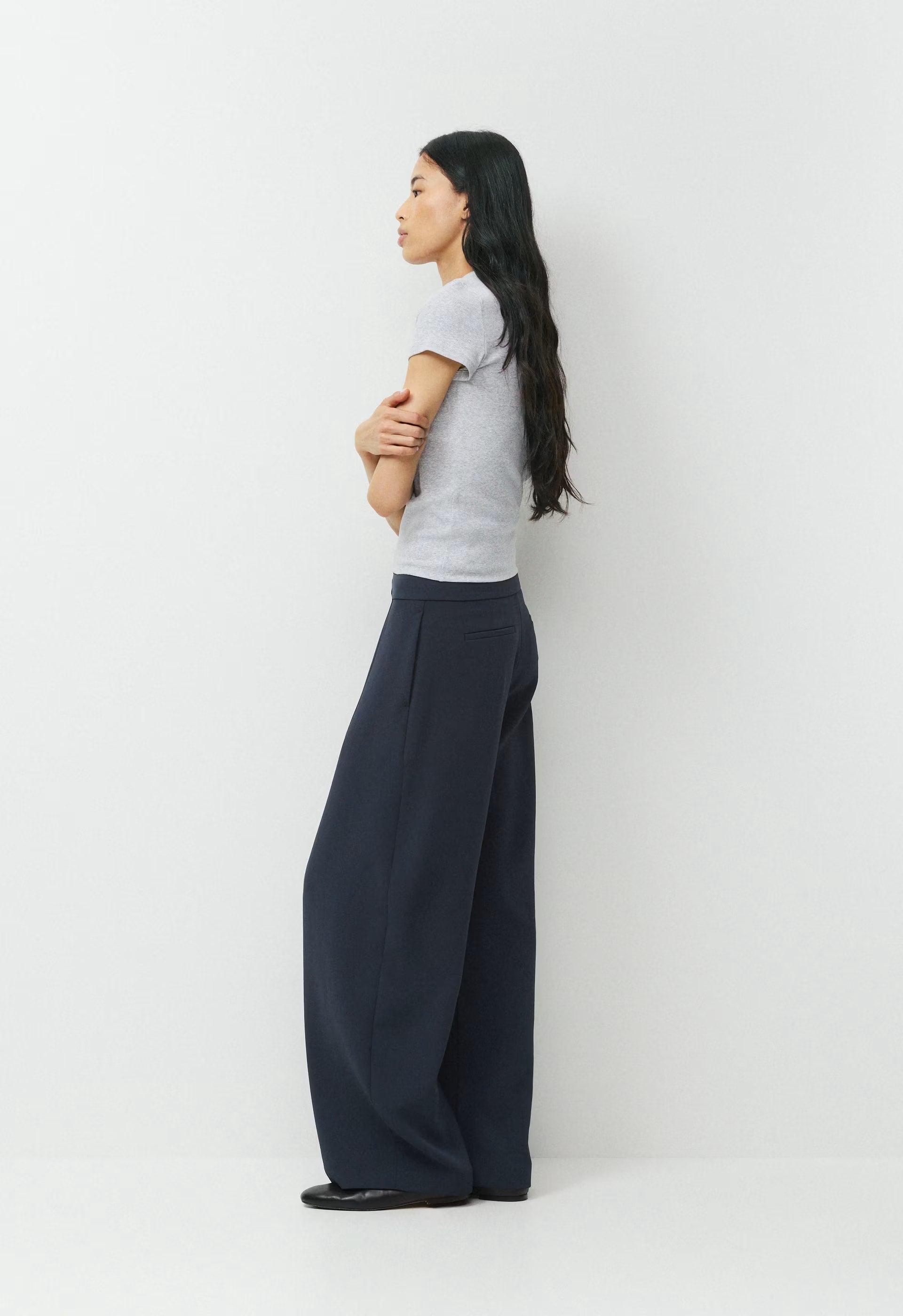 Helix Barrel Pant - Crepette™ - DARK NIGHT NAVY
