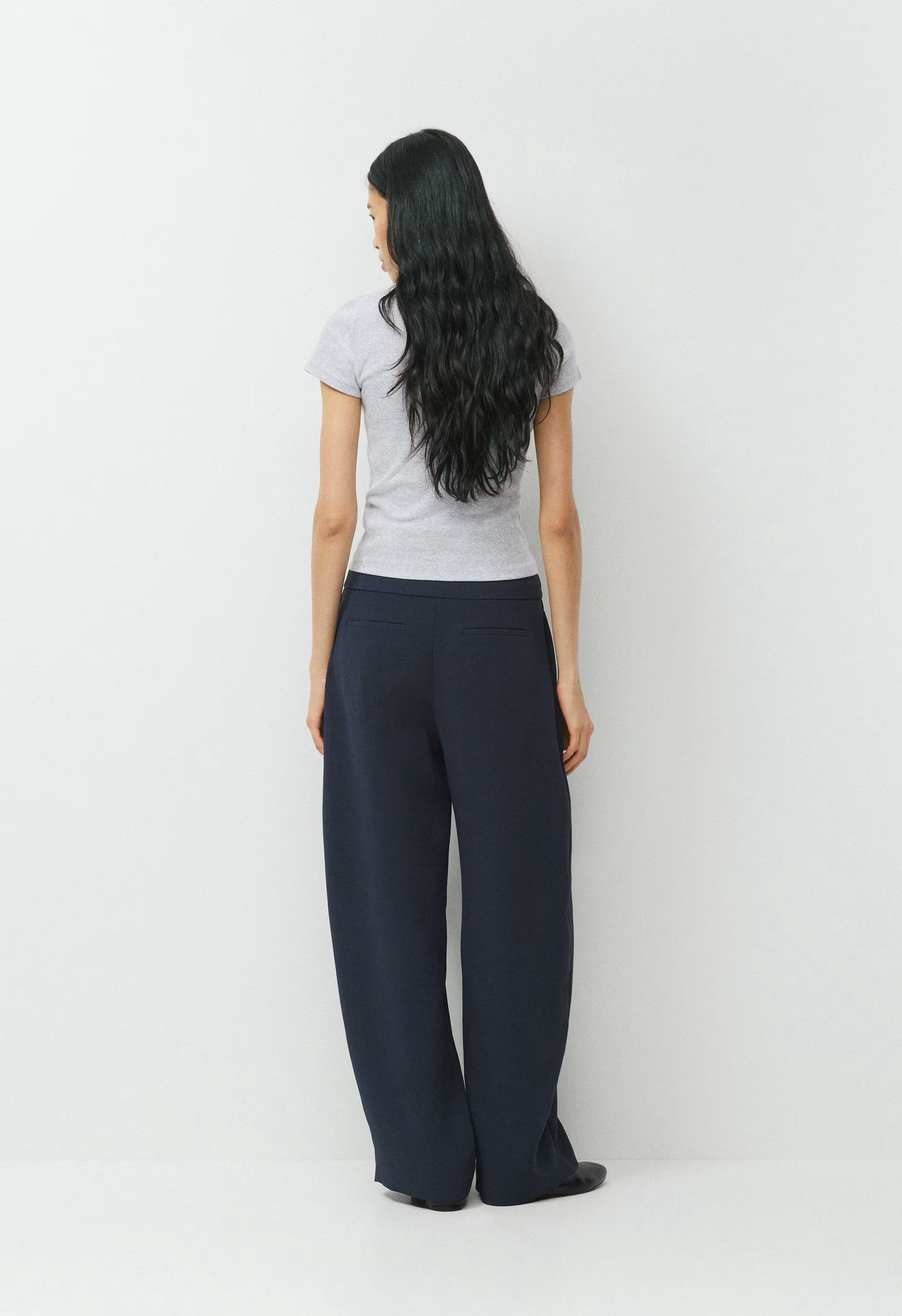 Helix Barrel Pant - Crepette™ - DARK NIGHT NAVY