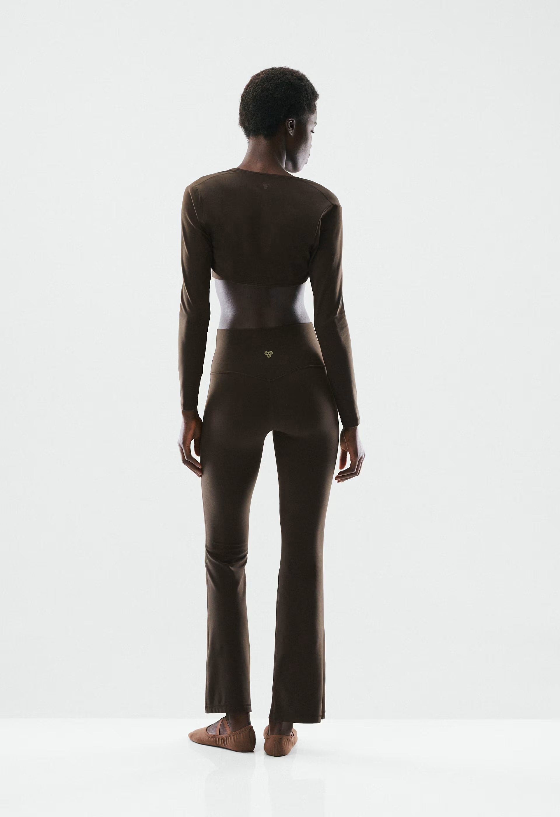 BUTTER Cheeky Infinite Hi Flare 30 Legging - CACAO NIB BROWN