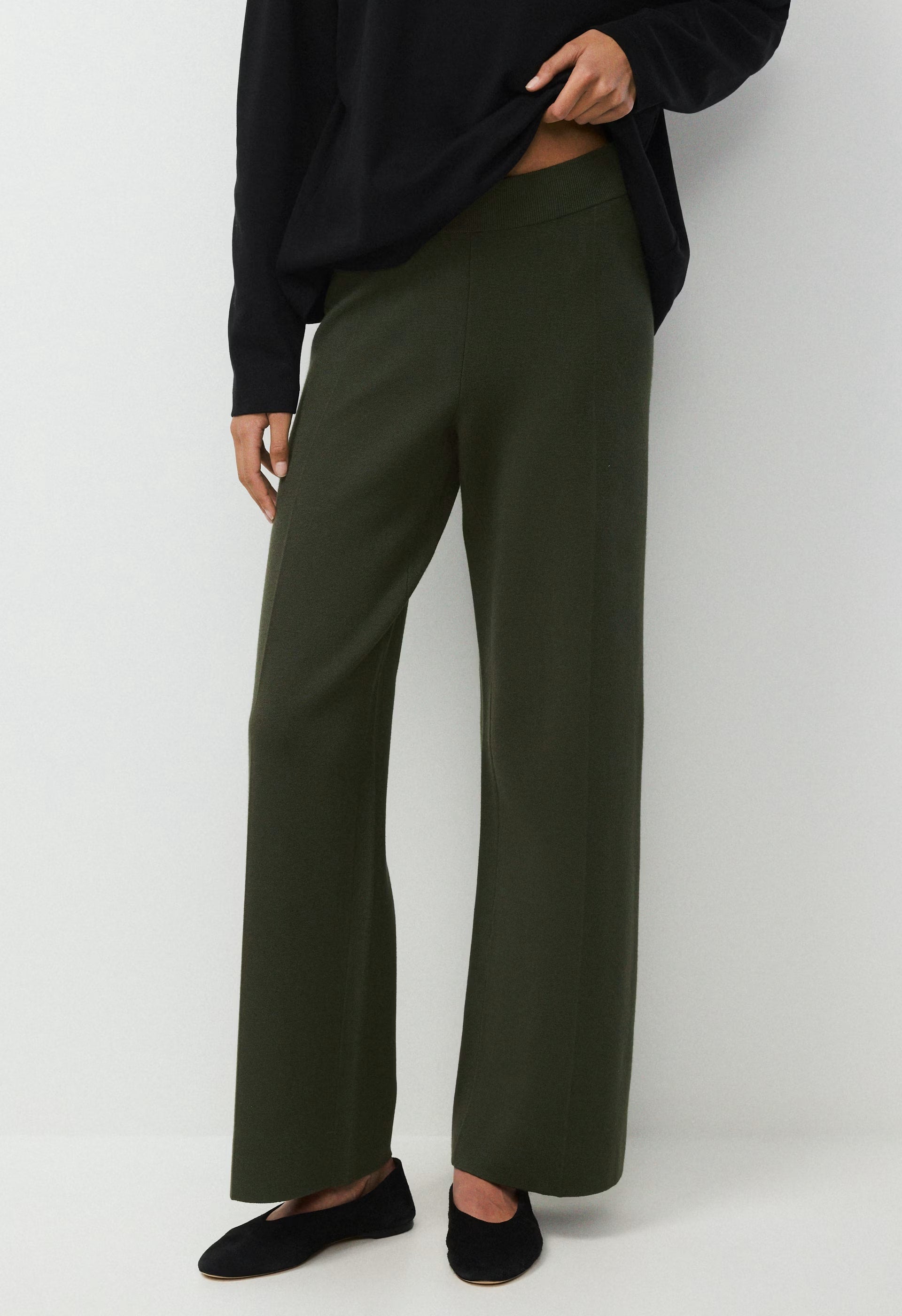 Souvenir Pant - Wonder Yarn - FLINT GREEN