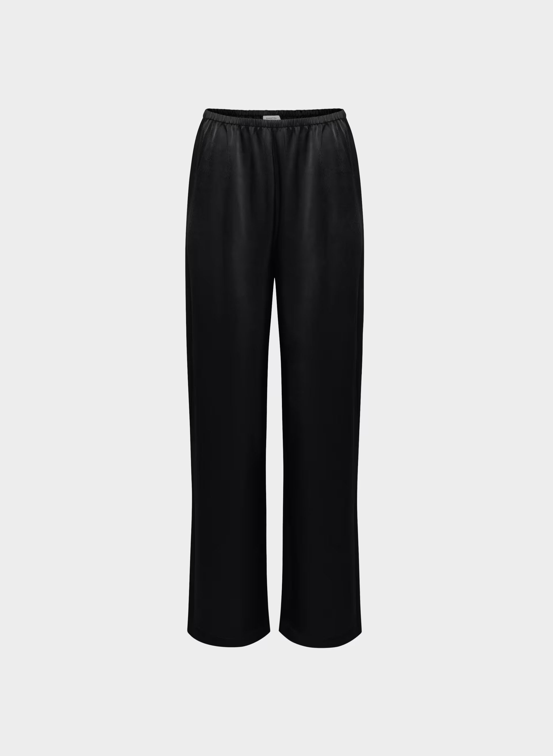 Archer Satin Pant - BLACK