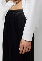 Archer Satin Pant - BLACK