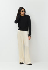Archer Satin Pant - SEASIDE CREAM